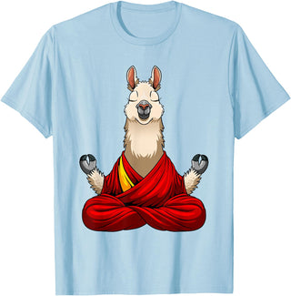 Funny Llama Gift Llama Lover Accessories & Stuff Cute Llama Design For Men Women Alpaca Animal Llama Lovers T-Shirt - Baby Blue