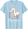 Percheron Horse Lovers Vintage Equestrian Horse Percheron Strong, Proud, Beautiful Equine T-Shirt - Baby Blue