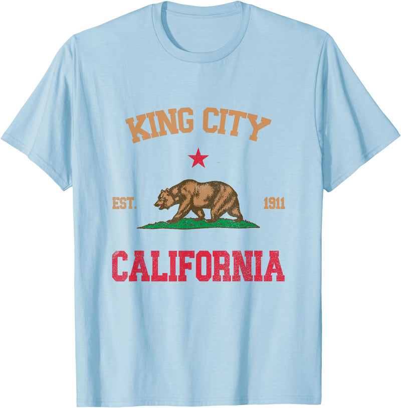 King City California CA Designs King City California T-Shirt - Baby Blue