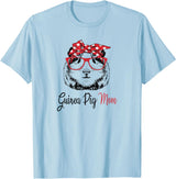 Funny Love Cavy Mom Gifts T Shirts & Hoodies Womens & Girls Kids Cute Wheek Lover Mama Guinea Pig Mom T-Shirt - Baby Blue