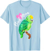 Parrot and Pet Bird Owners Amazon Parrot Lover Bird Mom Watercolor T-Shirt - Baby Blue
