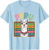 Peru Flag Peruvian Roots Peru Llama Peruvian Roots Peru Heritage T-Shirt - Baby Blue