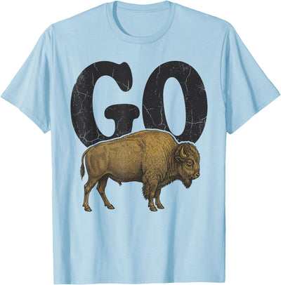 Cow Gotta Go Buffalo Retro Western Funny Saying Vintage T-Shirt