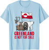 Greenland Tee for Men And Women Greenland Not for Sale Greenland Flag Animals Greenlanders T-Shirt - Baby Blue