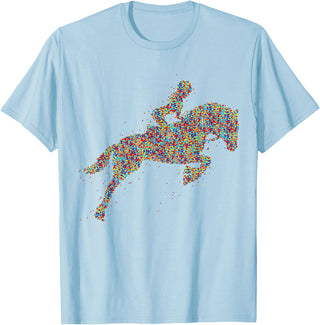Cute Horse Owner Gifts Horses Girls Women Rider Horse T-Shirt - Baby Blue