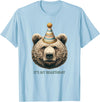 Love bears bear mom bear dad Funny Hiking Camping Birthday It's My Birthday Cute Grizzly T-Shirt - Baby Blue