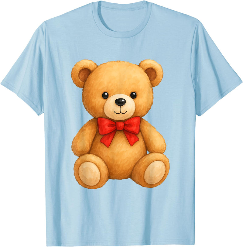 Teddy Bear Accessories Gifts Women Men Kids Teddy Bear Cute Teddy Bear Lover Illustration Graphic Design T-Shirt - Baby Blue