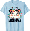 Hamster Birthday for Children It's My Birthday T-Shirt - Baby Blue