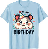 Hamster Birthday for Children It's My Birthday T-Shirt - Baby Blue