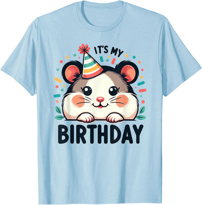 Hamster Birthday for Children It's My Birthday T-Shirt
