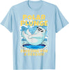 Ice Cold New Years Arctic Iceberg Freeze Swim Team Polar Plunge Freezing For A Reason! Cool Polar Bear Swimming T-Shirt - Baby Blue
