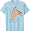 Giraffe Faith Kids Christian Jungle Animal Tall Let Your Faith Be Taller Than Your Fear Kids Giraffe Jungle T-Shirt - Baby Blue