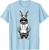 Happy Easter Day Bunny Easter Boys Kids Girls Teens Men T-Shirt in Baby Blue