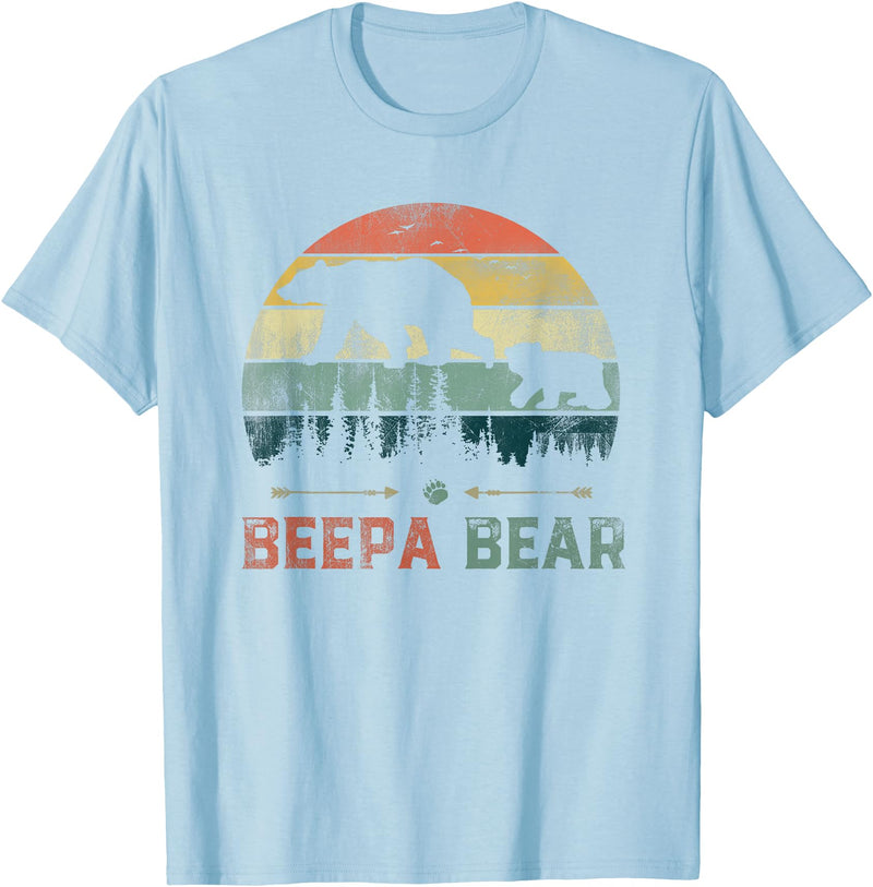 Beepa Bear Father's Day T-Shirt Vintage Beepa Bear Wildling Father's Day T-Shirt - Baby Blue