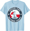 Greenland Defense Front Polar Bear Retro Tees Greenland Guard Polar Bear Spear Arctic Emblem T-Shirt - Baby Blue