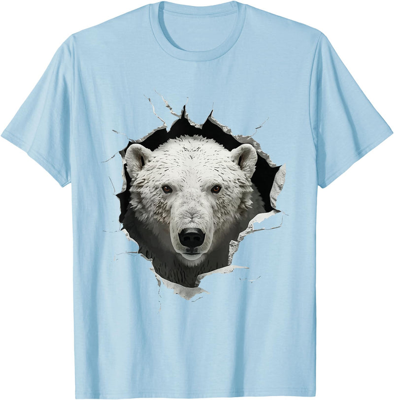 Funny Polar Bear Design Polar Bear T-Shirt - Baby Blue