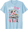 Cow Themed Birthday Party Supplies For Girl 5th Holy Cow I'm Five 5 Years Old 5th Birthday Girl Outfit T-Shirt - Baby Blue