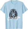 Totality Lion Head Courage T-Shirt T-Shirt - Baby Blue