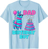 gaming gamer Birthday Llama Pinata Family Apparel dad of Birthday Boy Llama Pinata Party Family mathing Men T-Shirt - Baby Blue
