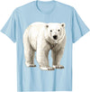 Polar bear for Men Women Design Polar Bear T-Shirt - Baby Blue