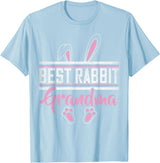 Best Rabbit Grandma Ever Bunny Grandma T-Shirt in Baby Blue
