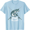 Fishing IM Co Pike Slayer Fishing Fisherman Northern Pike T-Shirt - Baby Blue