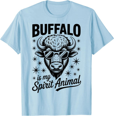 Cow Buffalo Spirit Animal Funny Buffalo T-Shirt