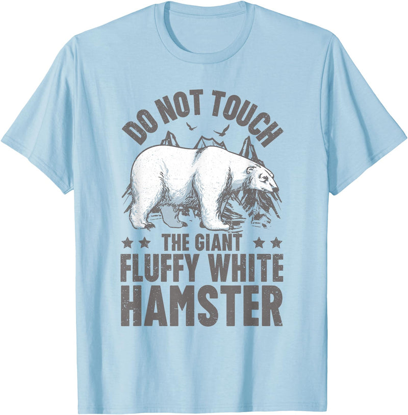 Funny Polar Bear Enthusiast Co. Funny Polar Bear T-Shirt - Baby Blue
