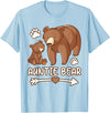 auntie bear tee shirt, aunt bear t-shirts womens Auntie bear tshirt, aunt bear t shirt for women T-Shirt - Baby Blue