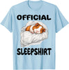 Official Sleep Pajamas Nightgown Sleepwear Co. Guinea Pig Official Sleepshirt Pajamas Nightgown T-Shirt - Baby Blue