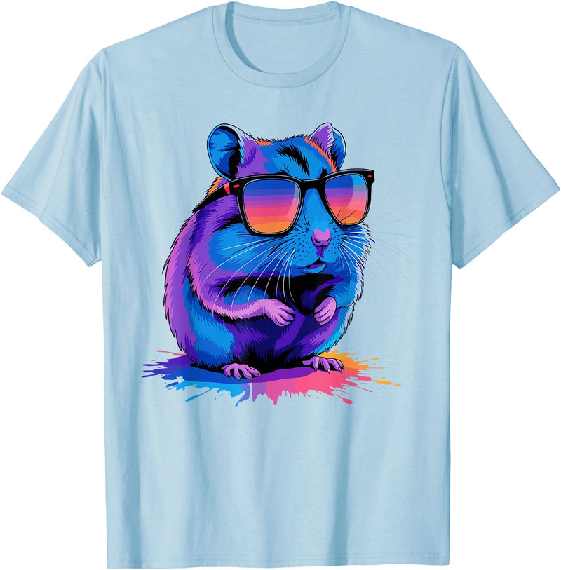 Cute Hamster Costume for Men Women Kid Hamster Lover Hamster T-Shirt - Baby Blue