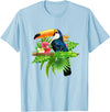 Toucan Bird Ornithologist Gift Idea Tropical Birds Exotic Summer Animal Toucan T-Shirt - Baby Blue