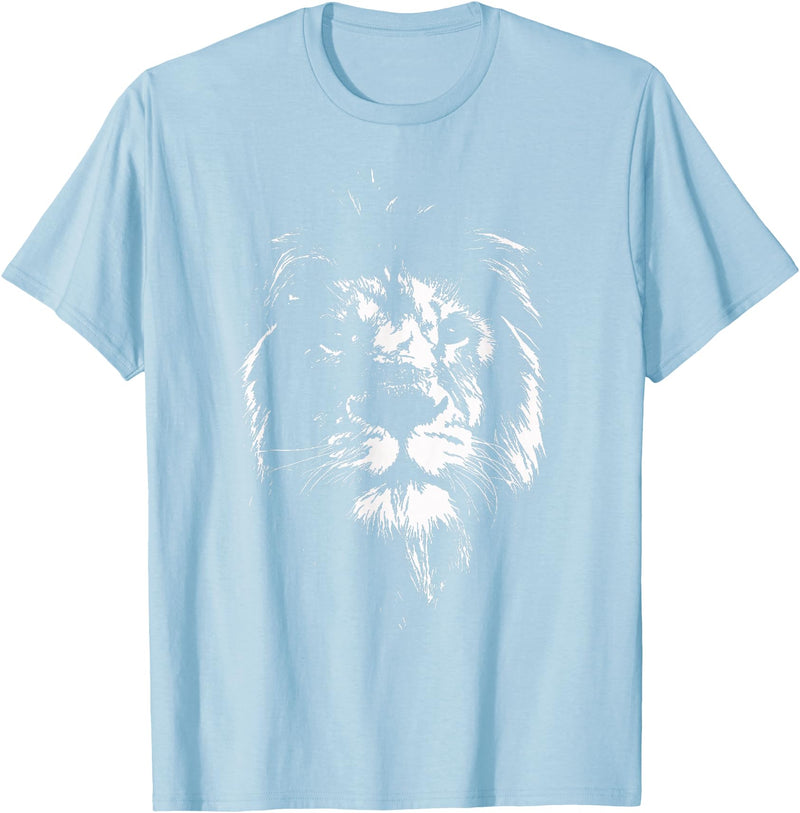 Löwe Löwen Tiere Motiv Lion Africa Lion Shirt Animals Lion Head Lion Mane Gift T-Shirt - Baby Blue