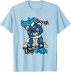 Funny Bear Smile Smile Through The Pain Teddy Bear Streetwear Sneaker Lovers T-Shirt - Baby Blue