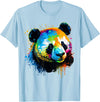 Cute Panda Lovers Kawaii Asian Bears Gifts DAIMMER Watercolor Panda T-Shirt - Baby Blue
