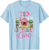 Cow First Birthday Girl Family Tio Of The Birthday Girl 1st Birthday Cow Farm Family T-Shirt - Baby Blue