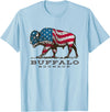 Custer State Park Buffalo Roundup Clothing Co Buffalo Roundup Custer State Park South Dakota Patriotic T-Shirt - Baby Blue