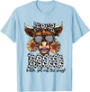 Moo Bitch Get Out The Way Western Cow Mo Tees Moo Bitch Get Out The Way Western Cow Mo T-Shirt - Baby Blue