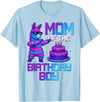 Llama Pinata Birthday Family Bday Party Decoration Mom of Birthday Boy Llama Pinata Party Family Matching T-Shirt - Baby Blue
