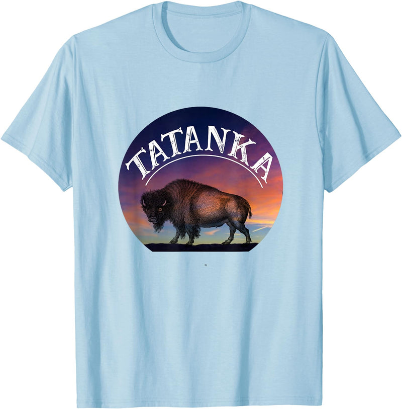Buffalo Bison Wildlife Shirts Tatanka American Buffalo T-Shirt - Baby Blue