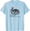 Booplesnoot Cute Bunny Funny Rabbit Pet Back to School T-Shirt in Baby Blue