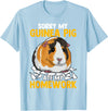 Sorry My Guinea Pig Ate My Homework Funny Pet Rodent Hamster T-Shirt - Baby Blue