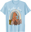 Thank You Teacher Appreciation Gifts Teacher Bear Reading Appreciation Teacher Graphic T-Shirt - Baby Blue