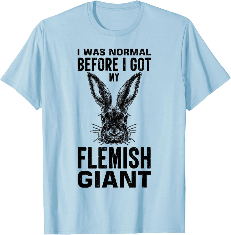 Flandrian Giant Rabbit T-Shirt in Baby Blue