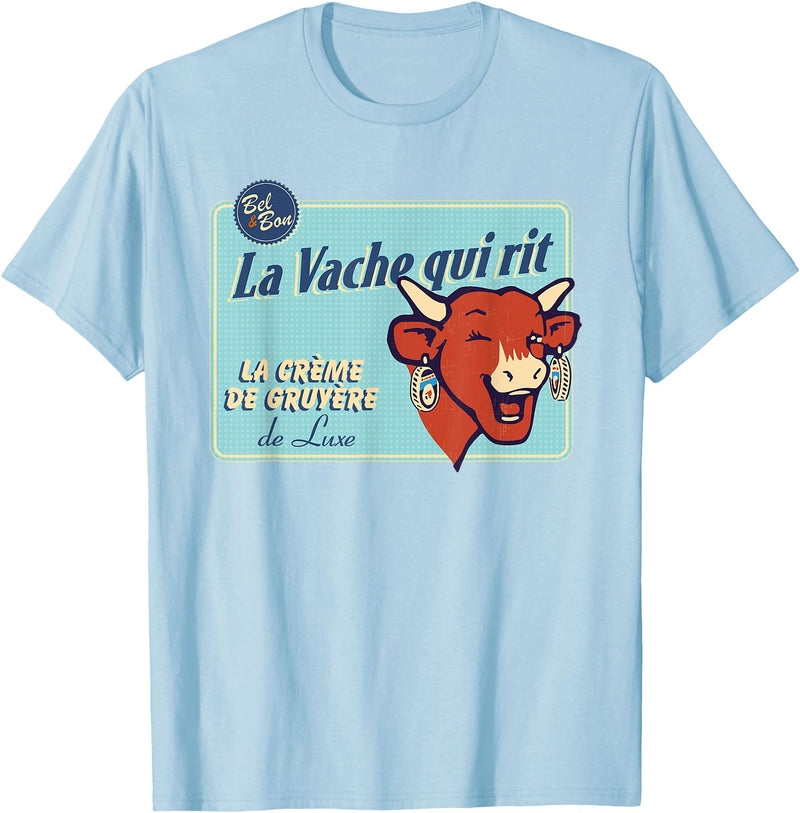 The Laughing Cow Luxury Cream Of Gruyere T-Shirt - Baby Blue