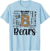 School & Teacher Apparel Teeready - Back To School Bears School Sports Fan Team Spirit Vintage T-Shirt - Baby Blue