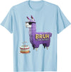 Llama Pinata Birthday Clothing Family Party Bruh Its My Birthday Llama Pinata Boy Girl Family Party Bday T-Shirt - Baby Blue