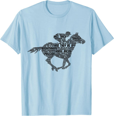 Horse Racing Apparel & Gifts Horse Racing Jockey Derby Men's T-Shirt