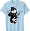 Cute Easter Bunny Rabbit Rock Guitar Music Player Animal T-Shirt in Baby Blue