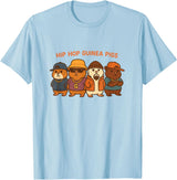 Cute Guinea Pig Gifts and Designs Hip Hop Guinea Pigs T-Shirt - Baby Blue